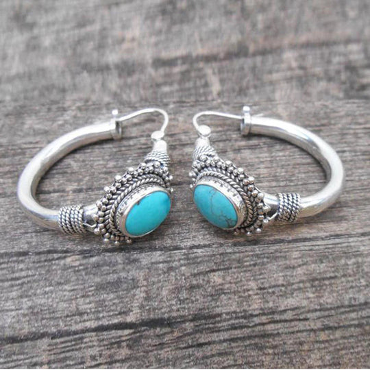 BettyRae - Chic Turquoise Retro Earrings