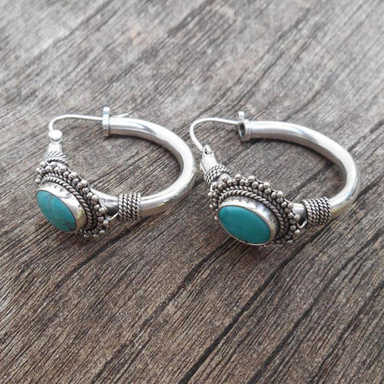 BettyRae - Chic Turquoise Retro Earrings