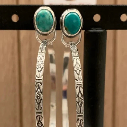 BettyRae™ - Boho Vintage Onyx Earrings