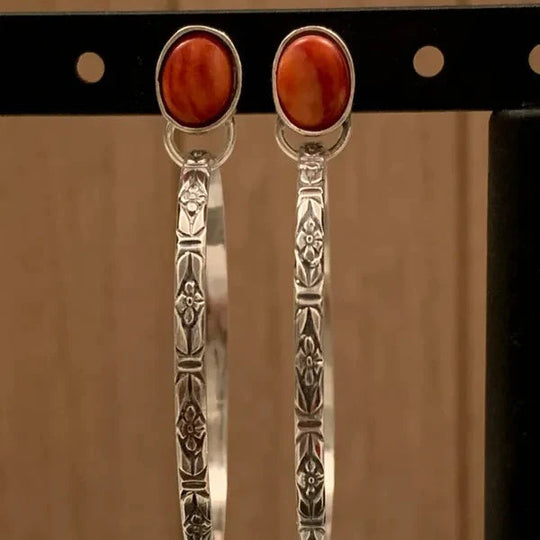BettyRae™ - Boho Vintage Onyx Earrings