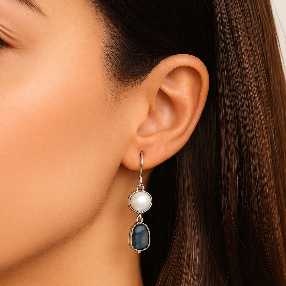 BettyRae™ - Vintage Natural Blue Stone Earrings