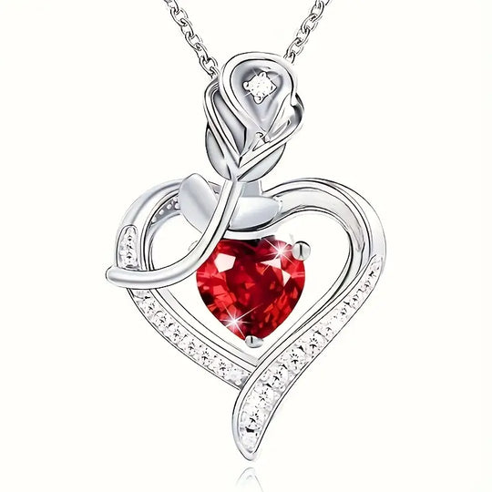 BettyRae - Emberveil Necklace White Gold