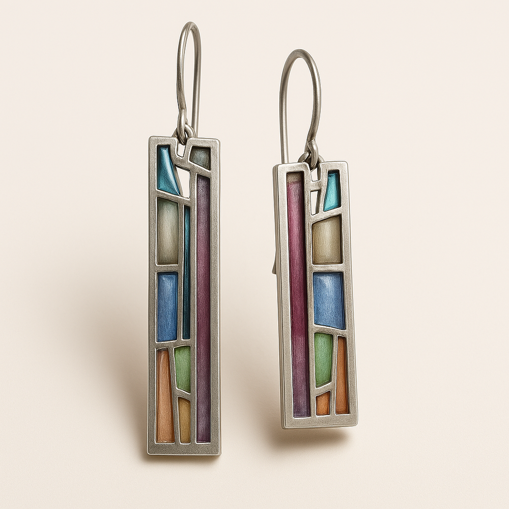 BettyRae™ - Vintage Colorful Silver Earrings