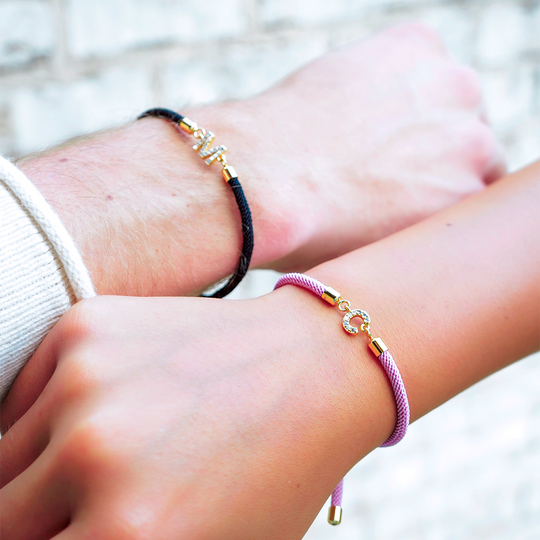 BettyRae - Personalized Unity Diamond Initial Bracelet