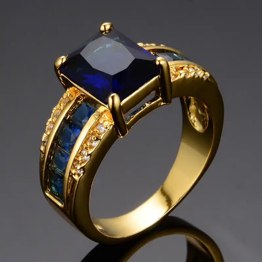 BettyRae - Kassira Bluemont Gold Ring