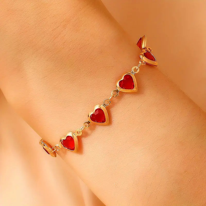 BettyRae - Garnetelle Gold Bracelet