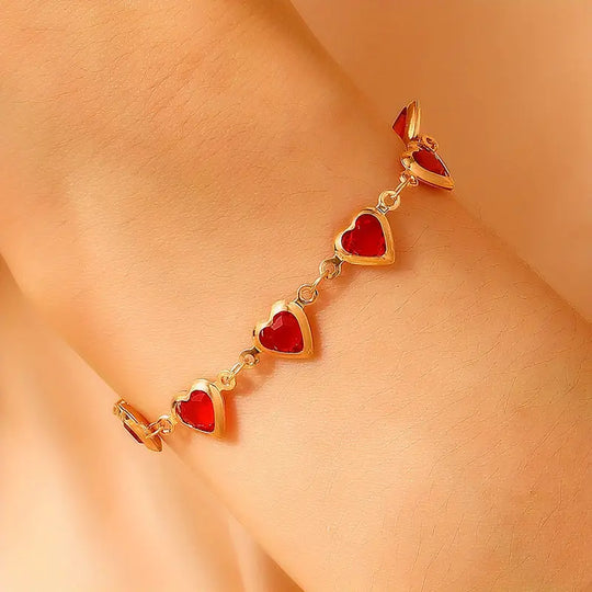 BettyRae - Garnetelle Gold Bracelet