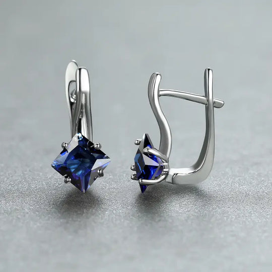 BettyRae - Sylvette Azurienne Earrings White Gold