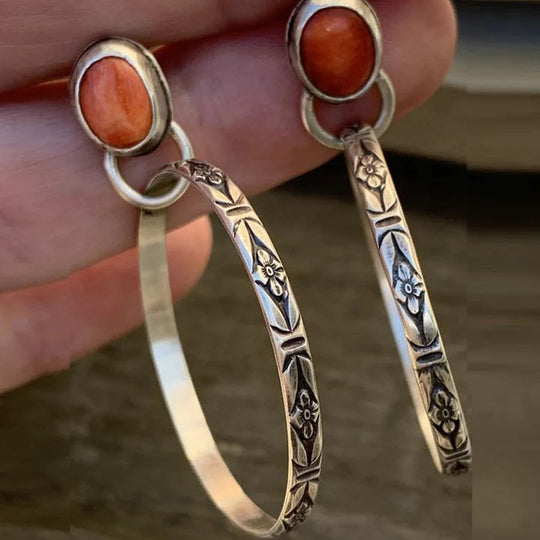 BettyRae™ - Boho Vintage Onyx Earrings
