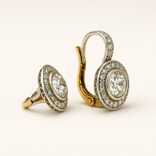 BettyRae™ - Vintage Silver Earrings with Zirconia