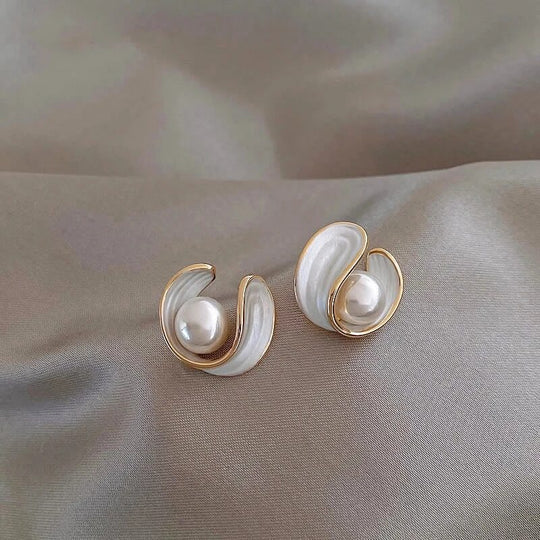 BettyRae - Luxe White Opal Earrings
