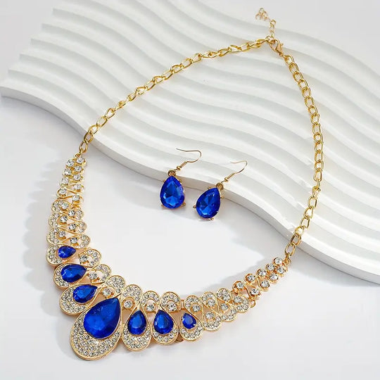BettyRae - Zafiros Gold Jewelry Set
