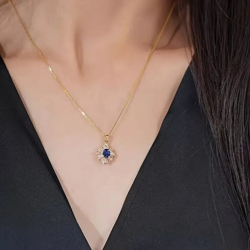 BettyRae - Kavella Noctazure Gold Necklace