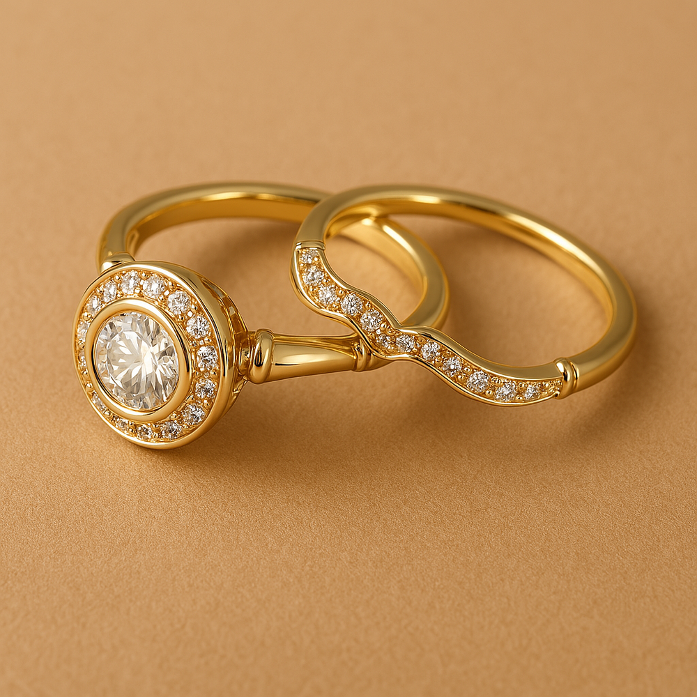 BettyRae™ - Vintage Gold & Zirconia Ring Pack