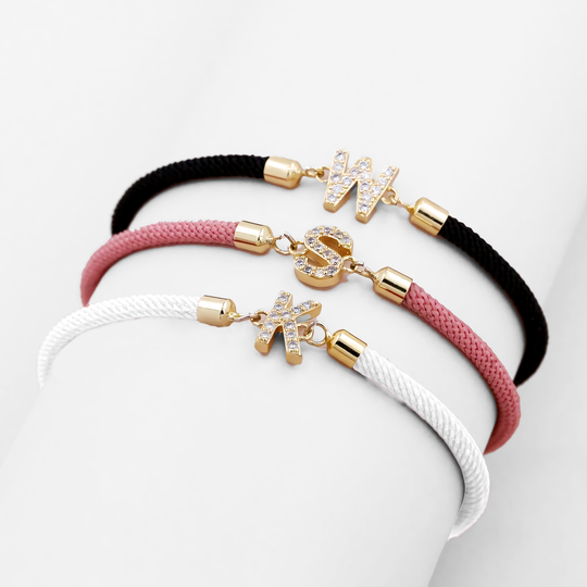 BettyRae - Personalized Unity Diamond Initial Bracelet