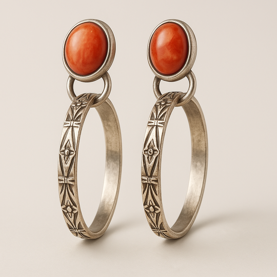 BettyRae™ - Boho Vintage Onyx Earrings