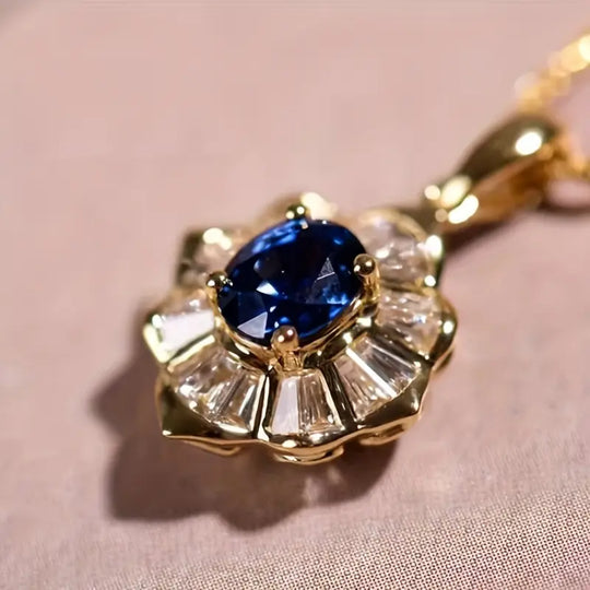BettyRae - Kavella Noctazure Gold Necklace