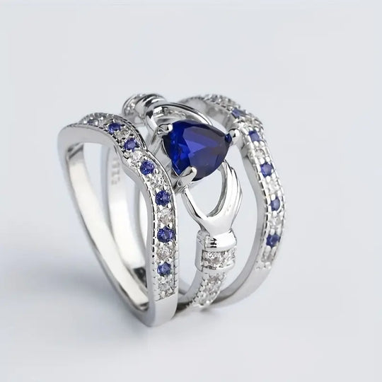 BettyRae - Eternal Lux Azura Ring Set White Gold