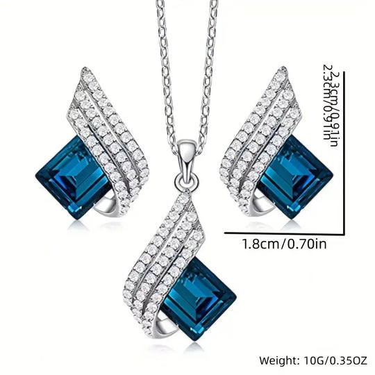 BettyRae - Brienne Solazure Jewelry Set White Gold
