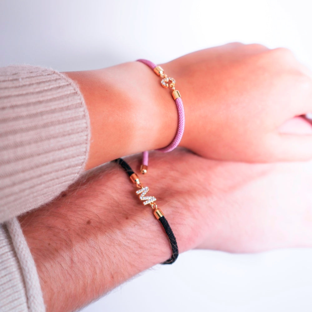 BettyRae - Personalized Unity Diamond Initial Bracelet