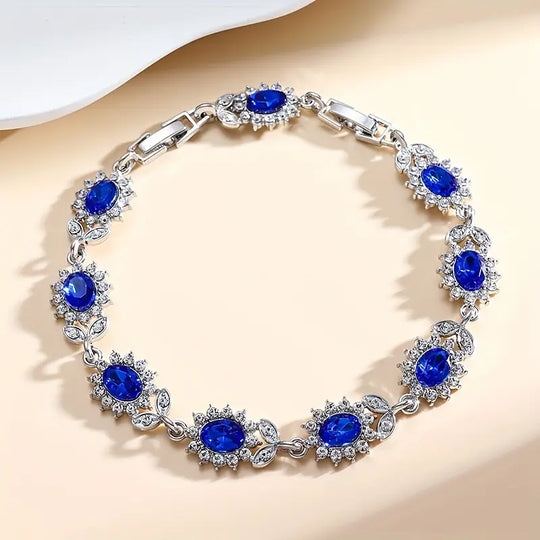 BettyRae - Iridessa Bluevain Bracelet White Gold