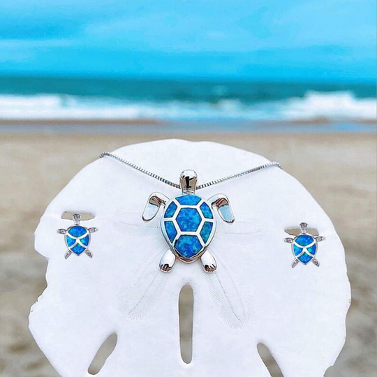BettyRae - Opal Sea Turtle Jewelry Set