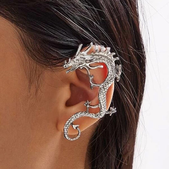 BettyRae - Silver Dragon Earrings