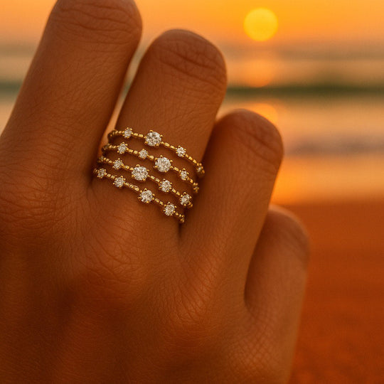 BettyRae - Set of Golden Rings