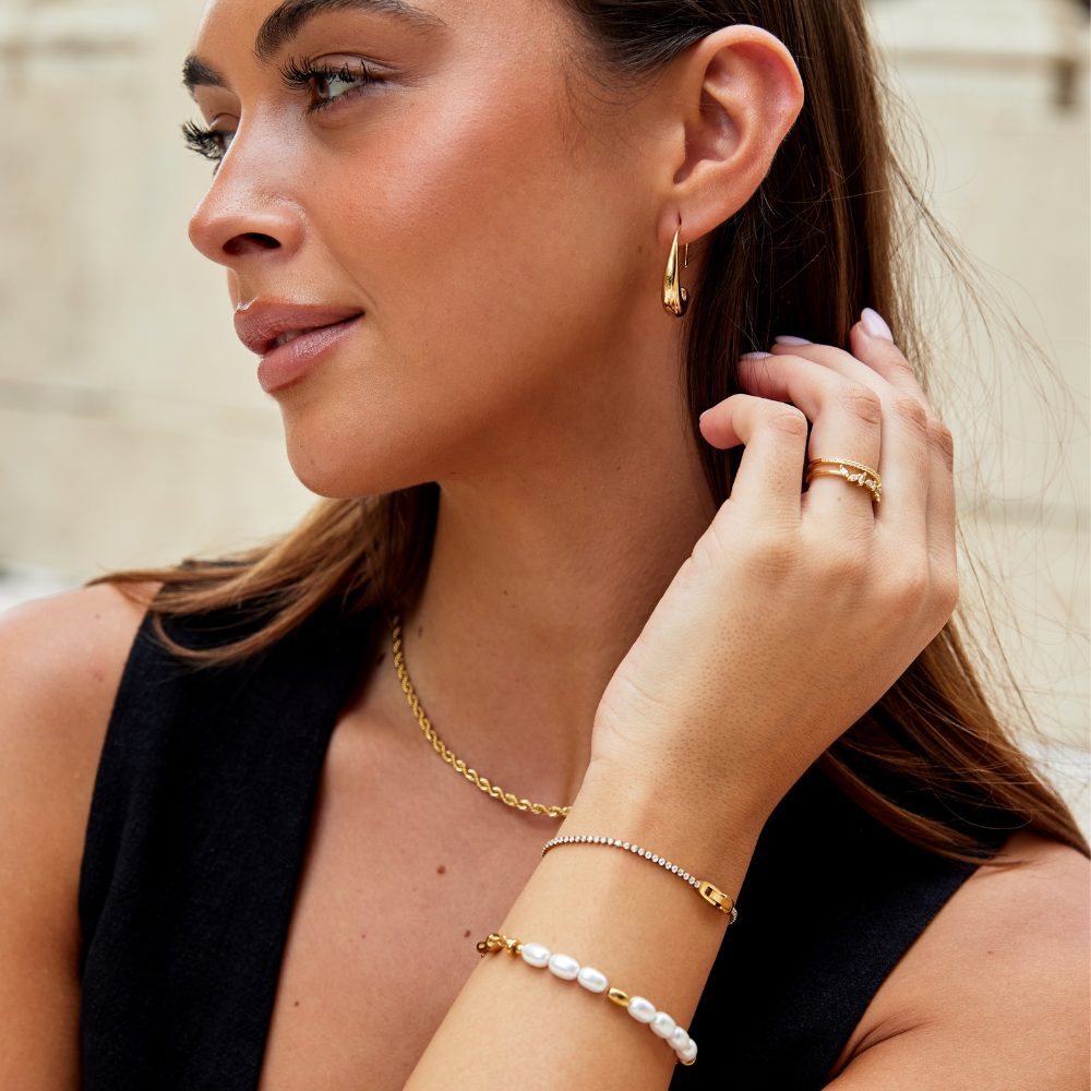 BettyRae - Crystal Gold Bracelet