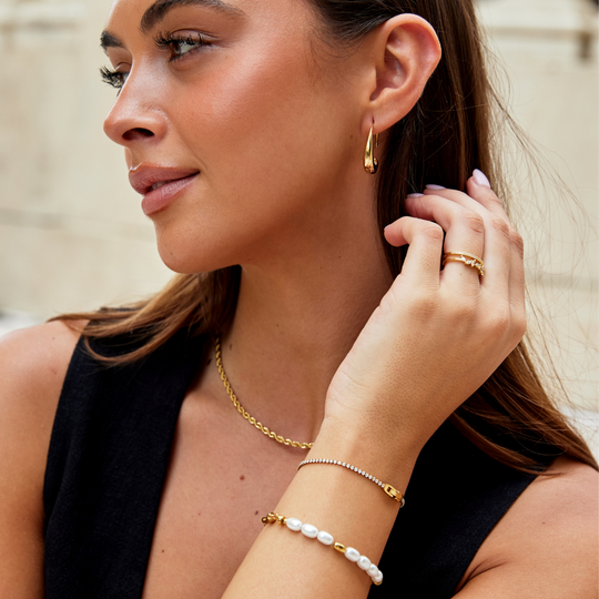 BettyRae - Crystal Gold Bracelet