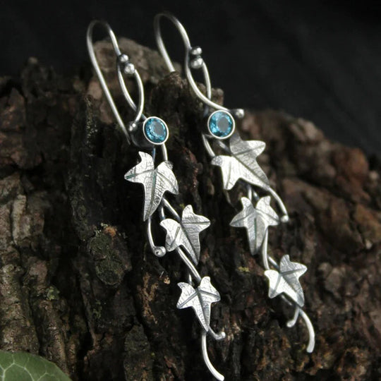 BettyRae - Blue Crystal Elf Earrings