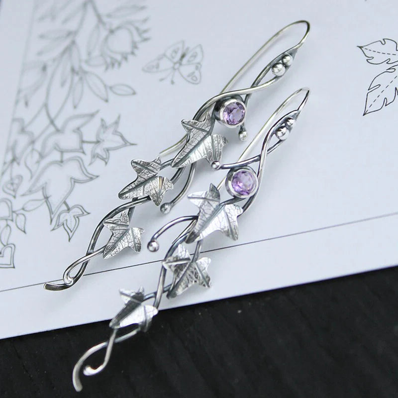 BettyRae - Blue Crystal Elf Earrings