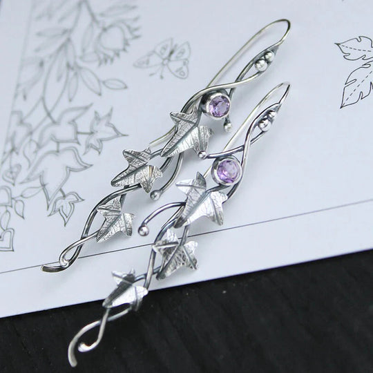 BettyRae - Blue Crystal Elf Earrings