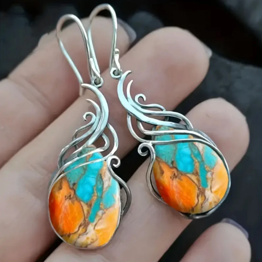 BettyRae - Brilliant Gemstone Drop Earrings