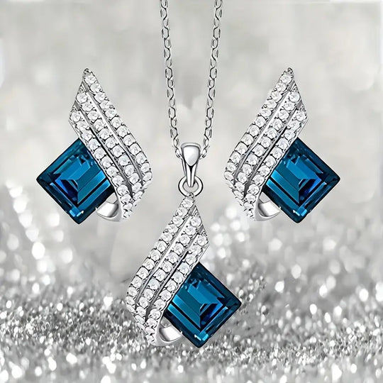 BettyRae - Brienne Solazure Jewelry Set White Gold