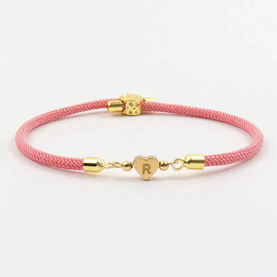 BettyRae - Adjustable Heart Letter Initial Bracelets