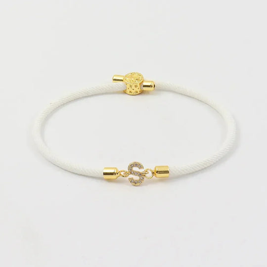 BettyRae - Personalized Unity Diamond Initial Bracelet