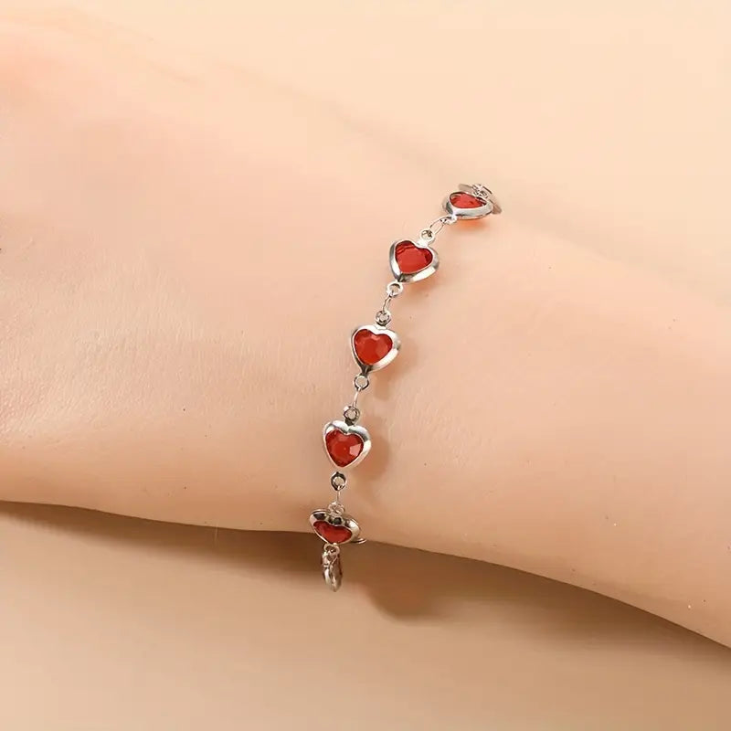 BettyRae - Garnetelle Bracelet White Gold