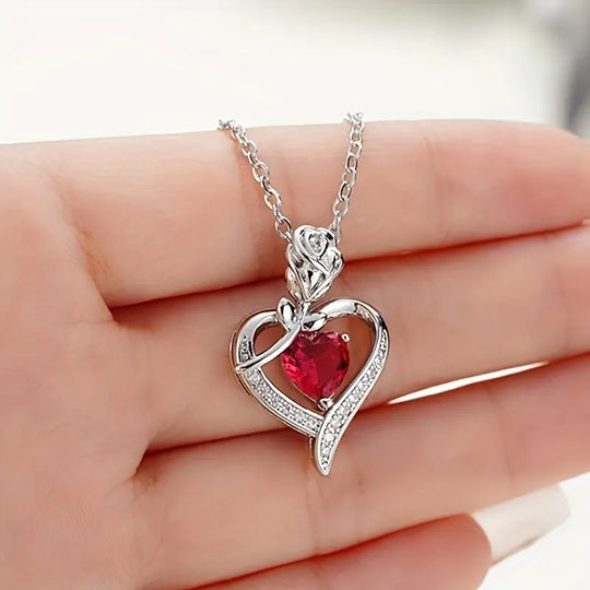 BettyRae - Emberveil Necklace White Gold