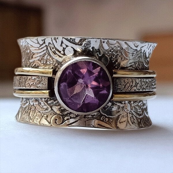 BettyRae - Bohemian Crystal Look Meditation Ring