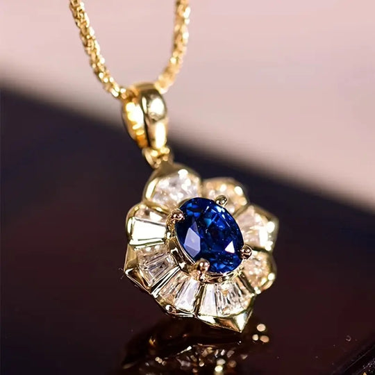 BettyRae - Kavella Noctazure Gold Necklace