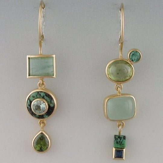 BettyRae - Vintage Green Earrings