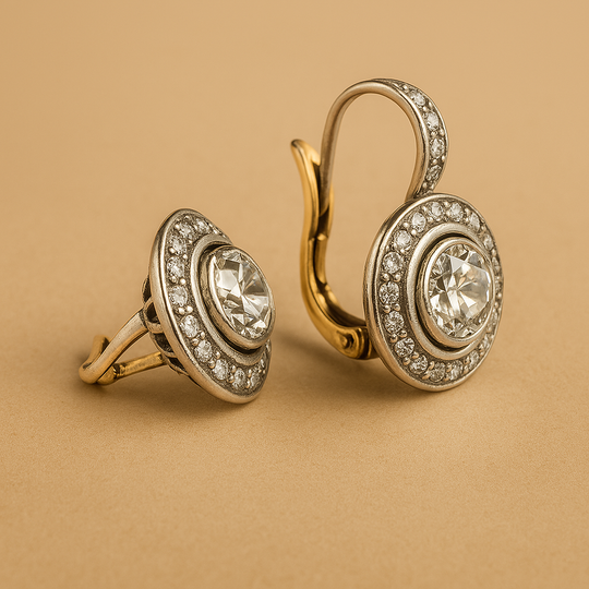 BettyRae™ - Vintage Silver Earrings with Zirconia
