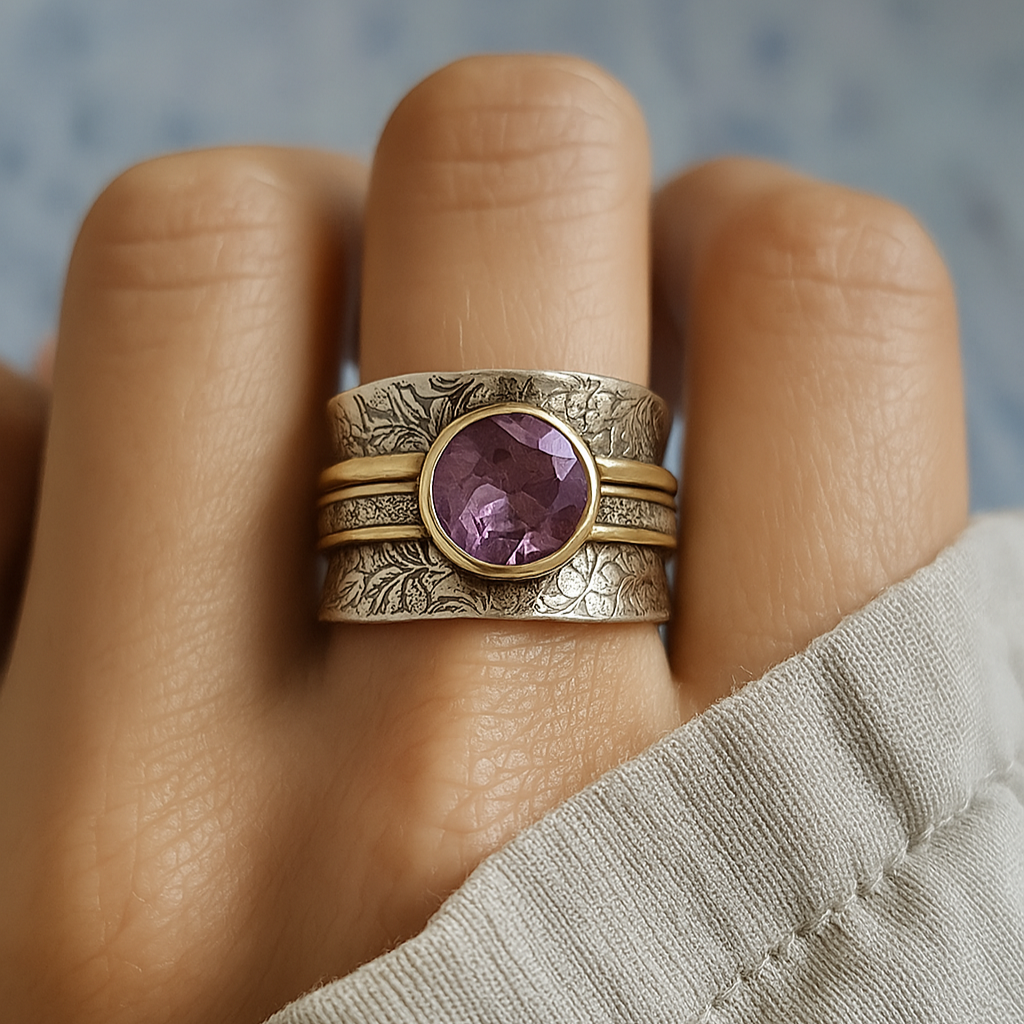 BettyRae - Bohemian Crystal Look Meditation Ring