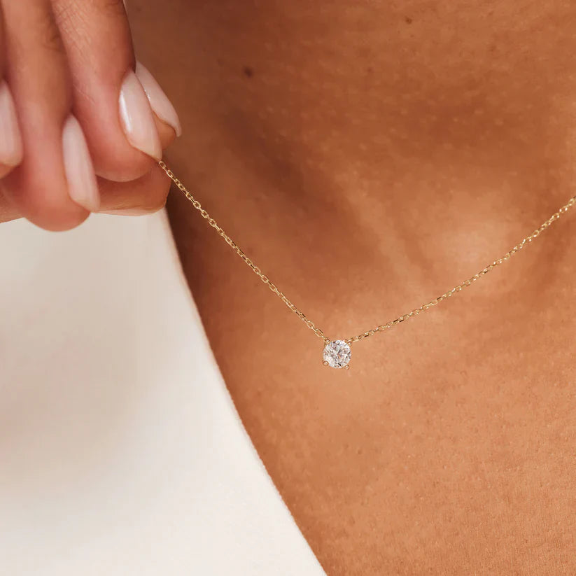 BettyRae™ - Cléa Moissanite Stone Necklace