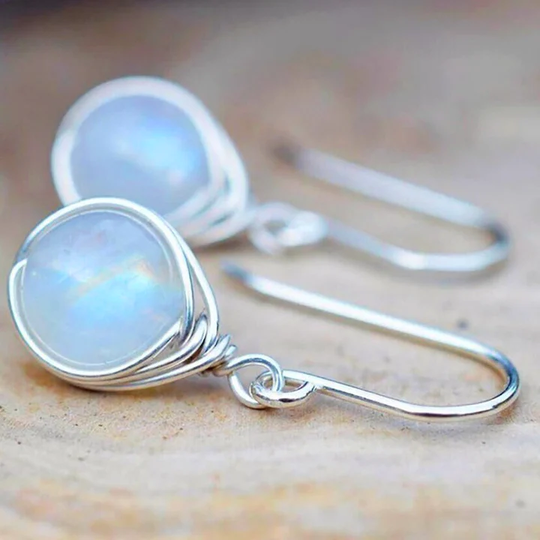 BettyRae™ - Vintage Moonstone Drop Earrings
