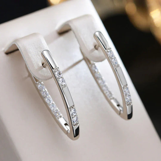 BettyRae™ - Elegant Zirconia Earrings in Gold