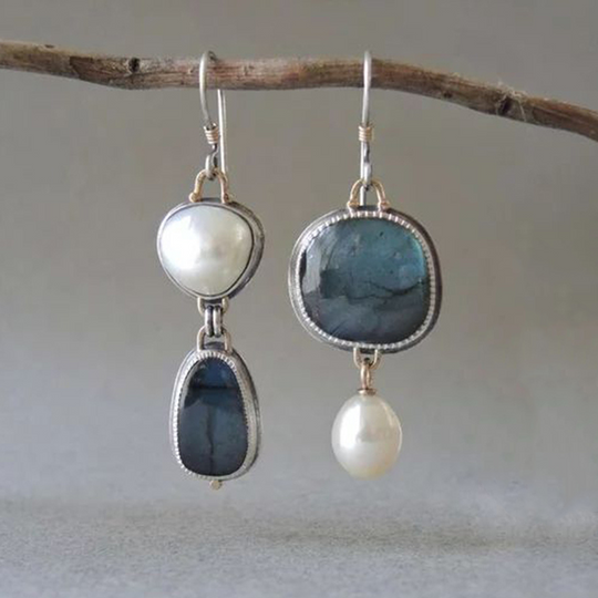 BettyRae™ - Vintage Natural Blue Stone Earrings
