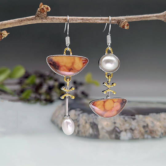 BettyRae - Retro Orange Earrings