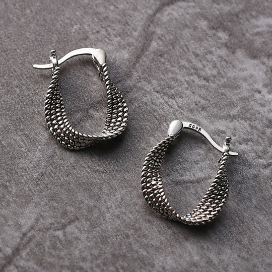 BettyRae - Chic Asymmetrical Silver Earrings